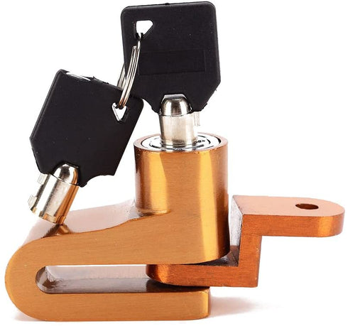 Canopus Motorcycle Bicycle Security Wheel Disc Brake Lock Bike Anti-Theft (Gold)